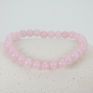 Браслет розовый кварц 6 мм